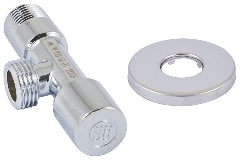 Кран кутовий Schlosser DN15 1/2"x1/2", хром (606000012)