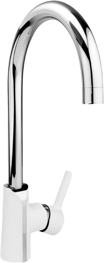Змішувач для кухні KFA Armatura Angelit White/Chrome 6713-915-40