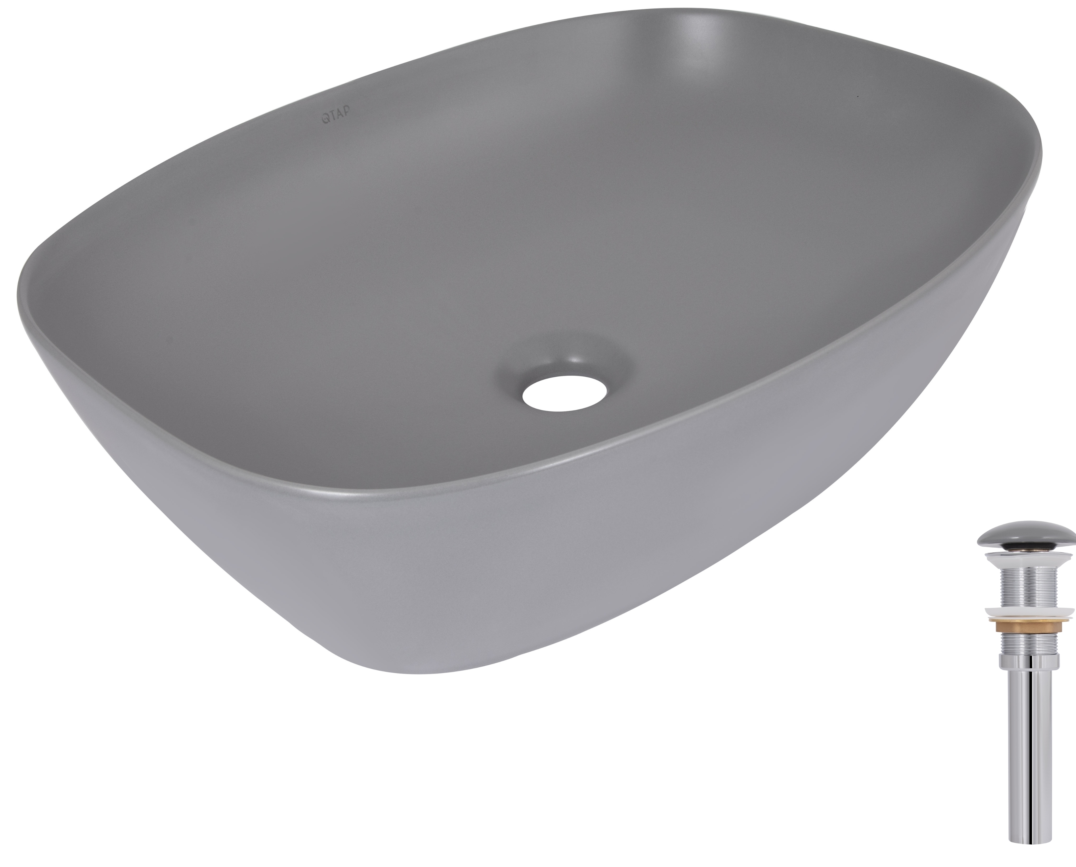 Раковина Q-Tap Cardinal Stone grey (QTCAR188SG49824)