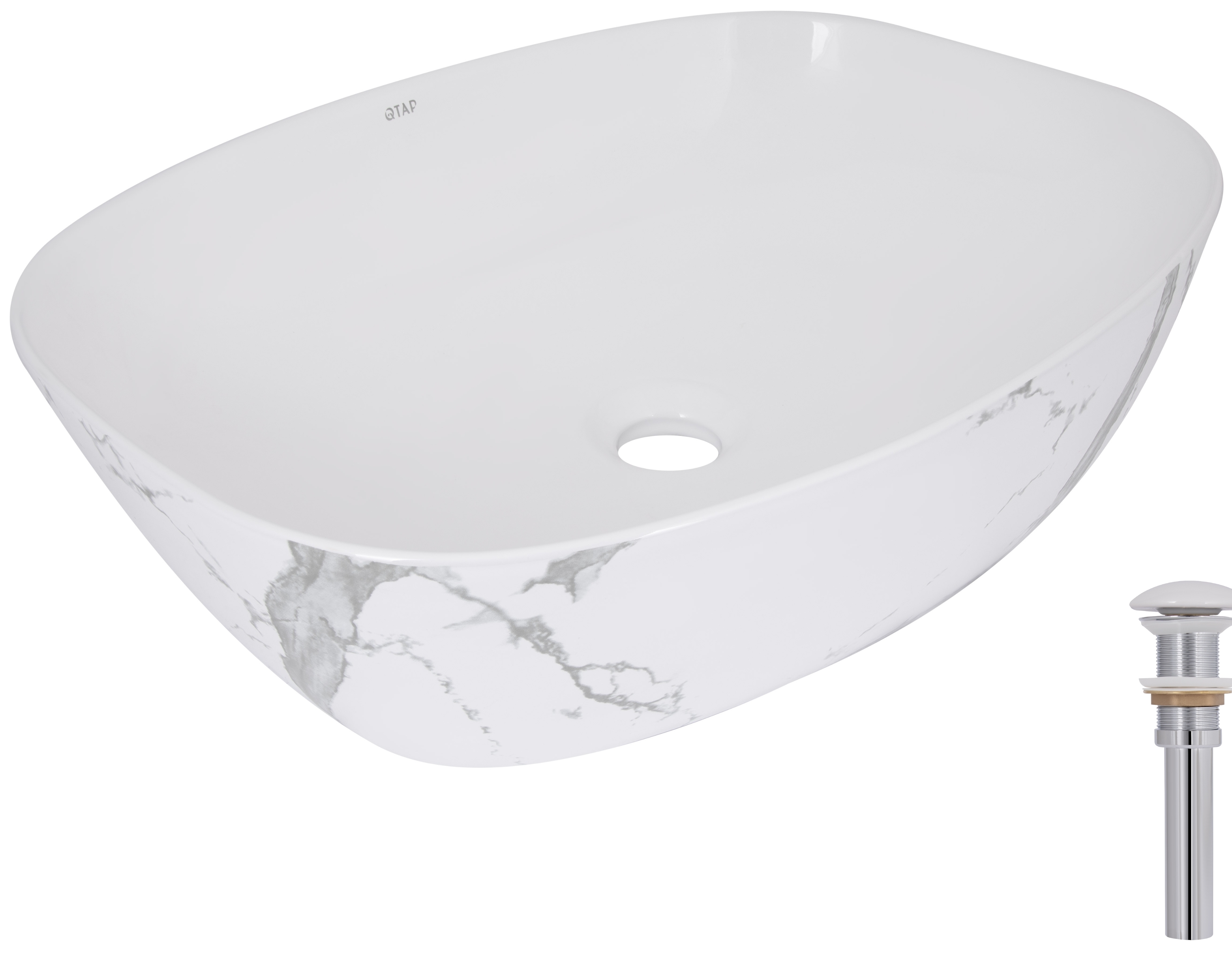 Раковина Q-Tap Cardinal Marble (QTCAR188MR49826)
