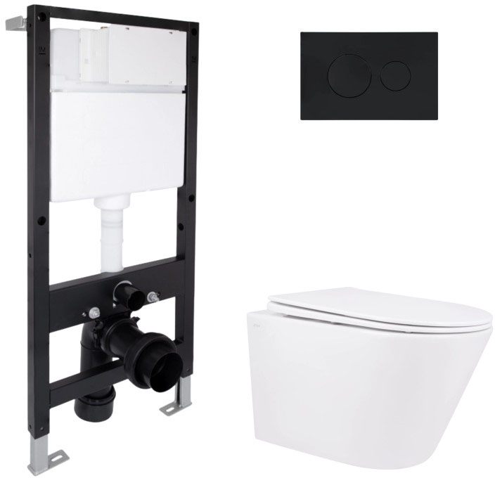 Комплект інсталяції Q-Tap Swan Rimless QT16335178W51635