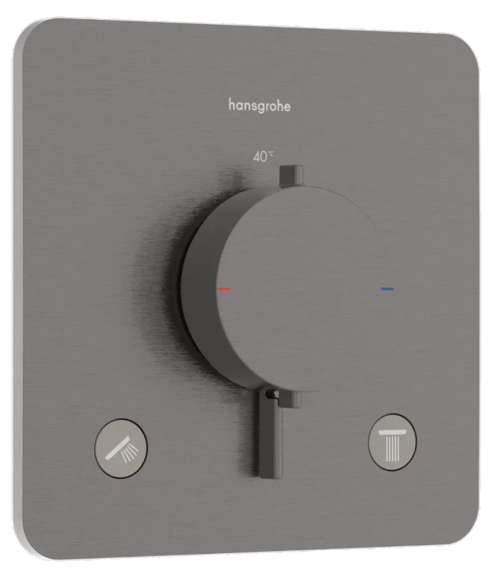 Змішувач із термостатом Hansgrohe Ecostat Comfort Q Black Chrome 33713340