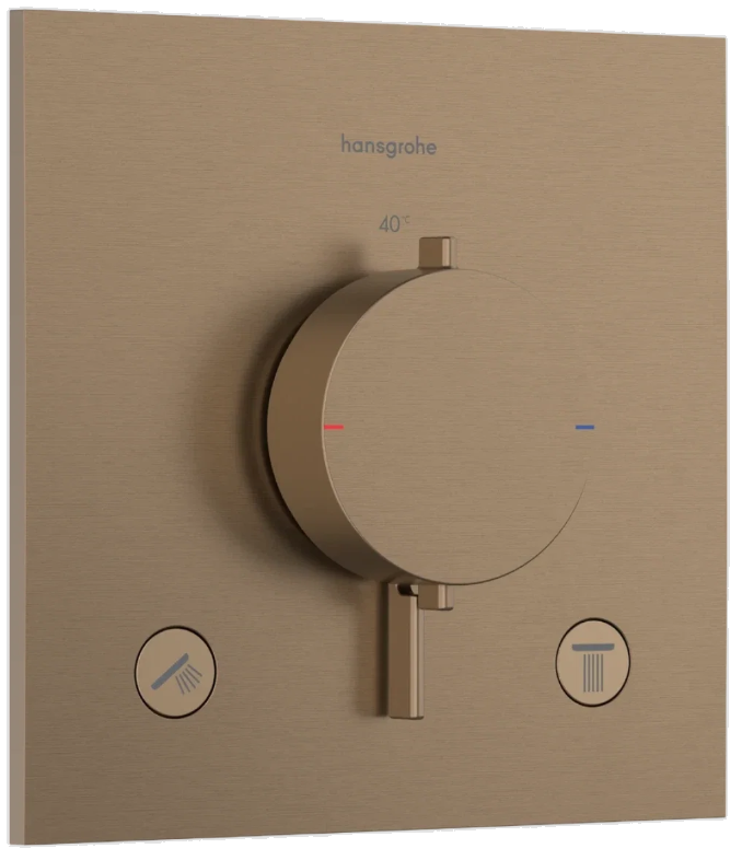 Змішувач із термостатом Hansgrohe Ecostat Comfort E Bronze 33711140