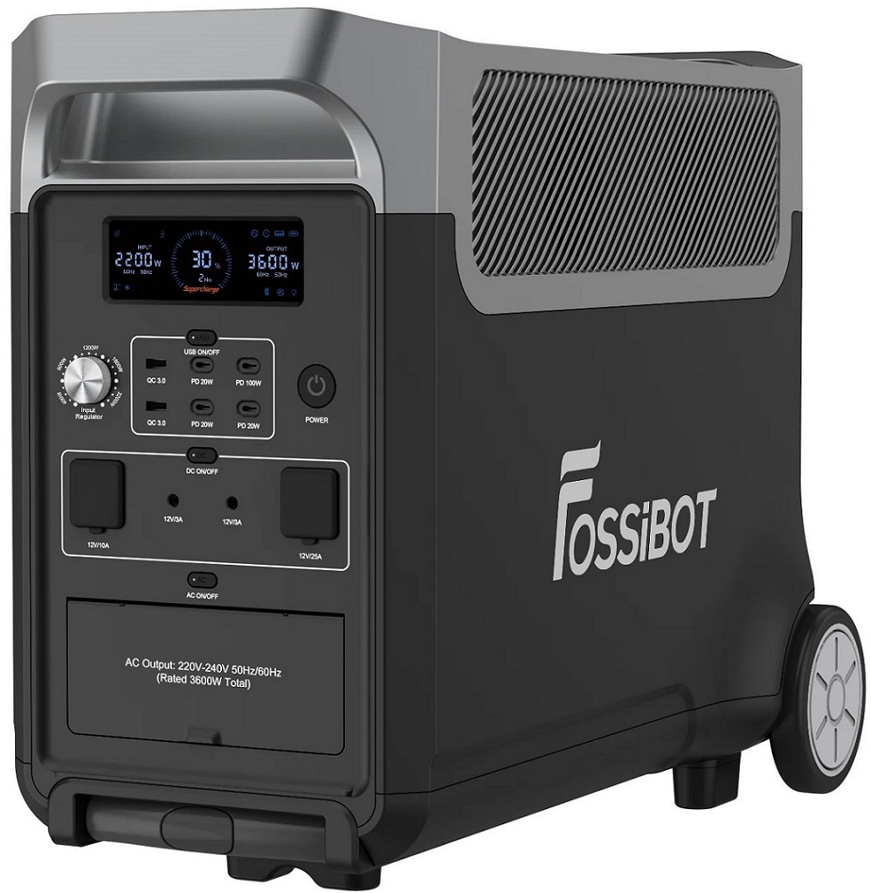 Портативна зарядна станція Fossibot F3600 Pro, 3600Вт / 3840Вт*год