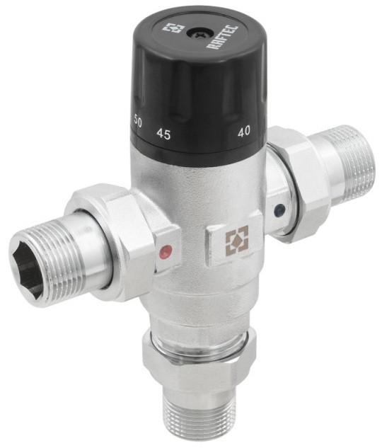 Термостатичний змішувальний клапан Raftec 3/4", 36-60°C (RTSM02)