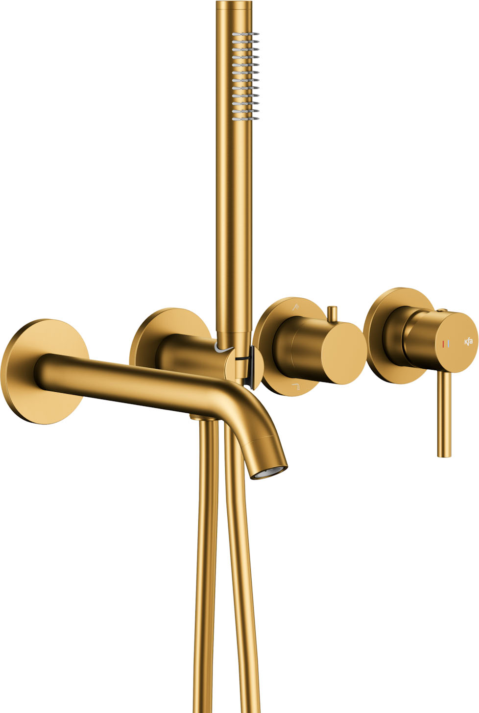 Змішувач для ванни KFA Armatura Moza Brushed Gold 5039-411-31