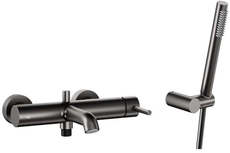 Змішувач для ванни KFA Armatura Moza PVD Gun Metal Grey 5034-520-61