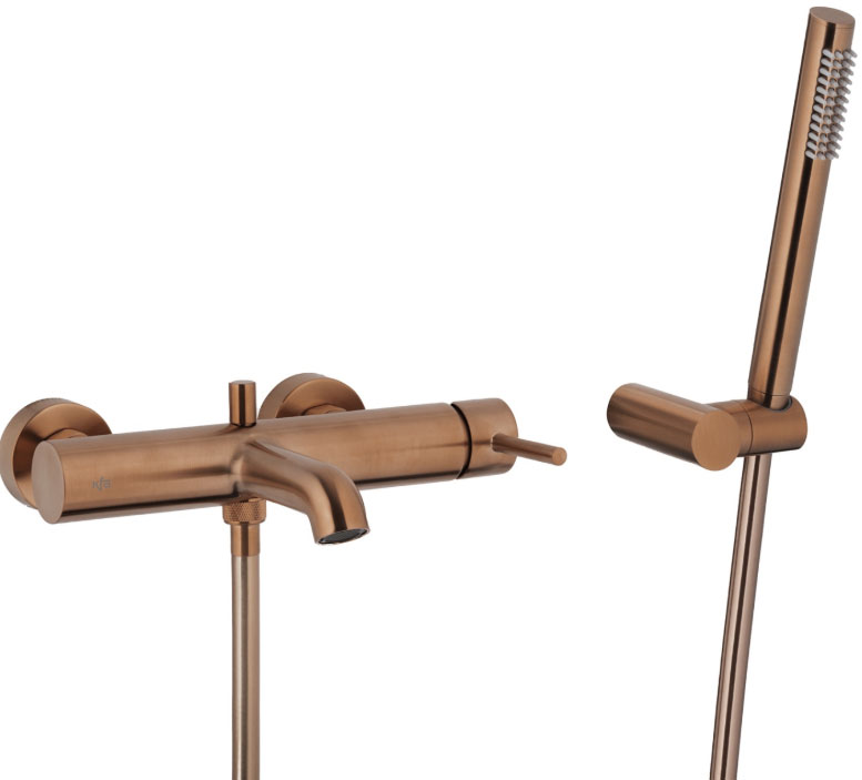 Змішувач для ванни KFA Armatura Moza Brushed Rose Gold 5034-520-34