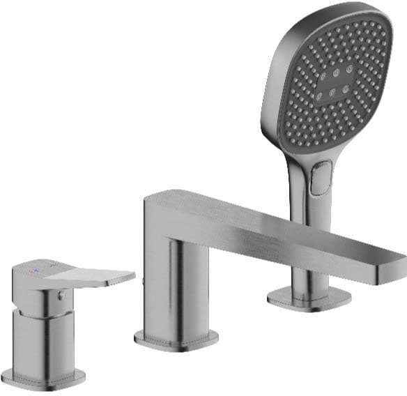 Змішувач для ванни KFA Armatura Malaga PVD Gun Metal Grey 4525-210-61
