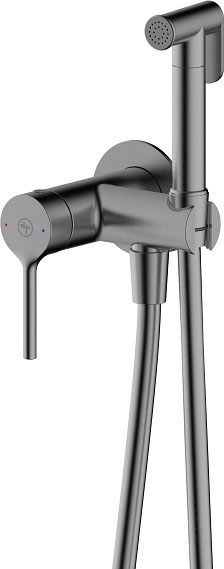 Змішувач для біде KFA Armatura Silvia PVD Brushed Gun Metal 2039-512-41