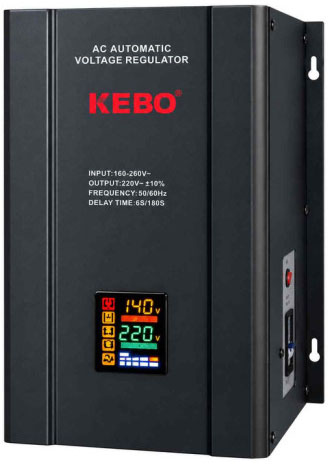 Стабілізатор напруги KEBO WNR-10000VA 6000W 2xShuko