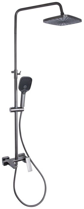 Душова система Q-Tap Gemini QTGEM111GMB45688 Gunmetal Black PVD