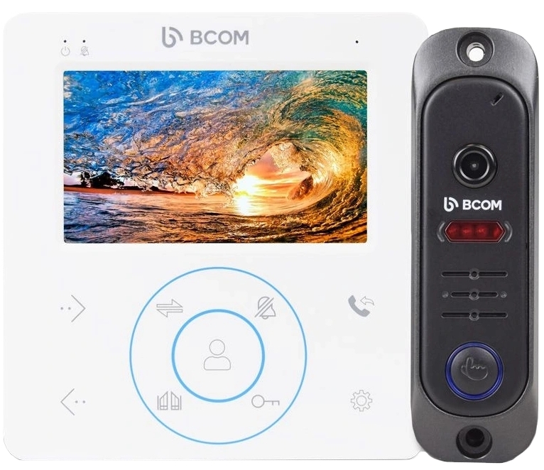 Комплект відеодомофону Bcom BD-480 Kit White