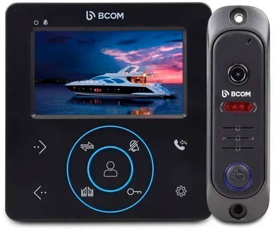 Комплект відеодомофону Bcom BD-480 Kit Black
