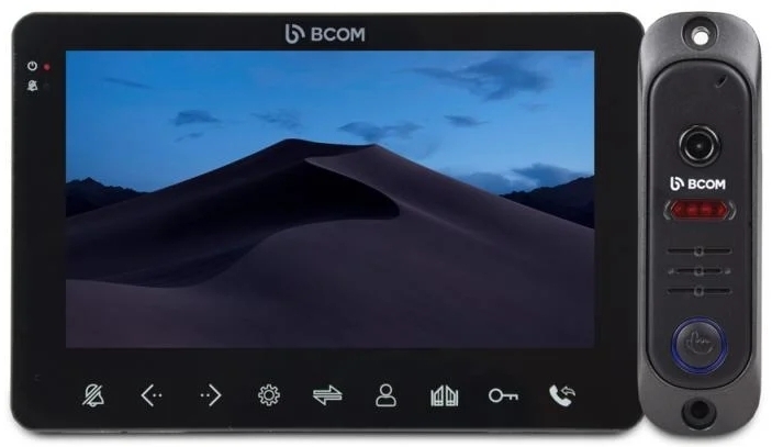 Комплект відеодомофону Bcom BD-780M Black Kit